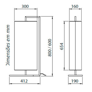 Luminária de Mesa Abajur Ovalado Moderno