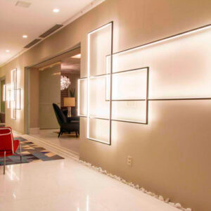 Luminária de Parede Arandela Buleu Triplo com LED Integrado