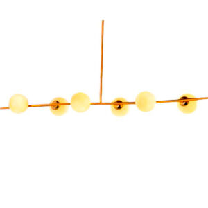 Luminária de Teto Lustre 6 Globos Alinhados