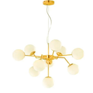 Luminária de Teto Lustre Pendente com 10 Globinhos Bonavita