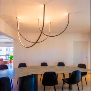 Luminária de Teto Pendente Arcool Anello com LED Integrado