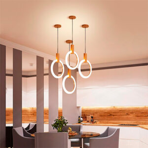 Luminária de Teto Pendente Argola com LED Integrado