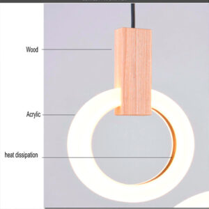 Luminária de Teto Pendente Argola com LED Integrado