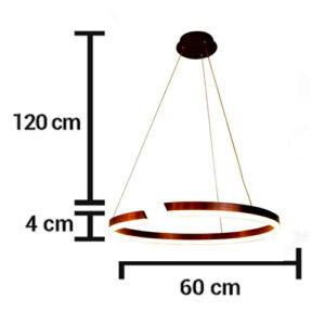 Luminária de Teto Pendente Aro Aberto com LED Integrado
