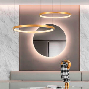 Luminária de Teto Pendente Aros Redondos com LED Integrado