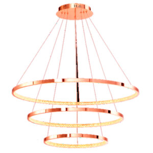 Luminária de Teto Pendente Aros Redondos com LED Integrado