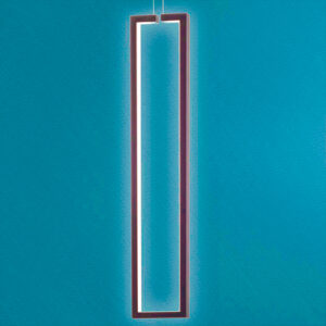 Luminária de Teto Pendente Buleu Vertical com LED Integrado