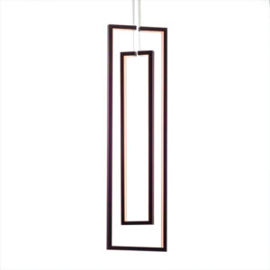 Luminária de Teto Pendente Buleu Vertical com LED Integrado