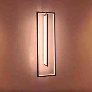 Luminária de Teto Pendente Buleu Vertical com LED Integrado