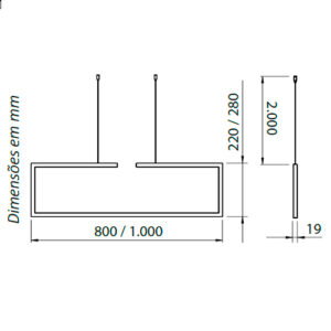 Luminária de Teto Pendente Buleu com LED Integrado