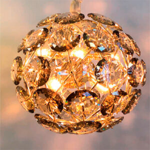 Luminária de Teto Pendente Cristal Monaco com LED Integrado