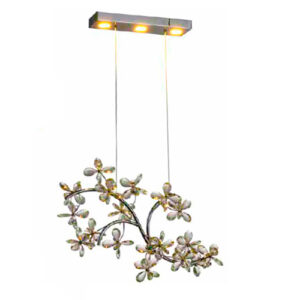 Luminária de Teto Pendente Fluretas de Cristal