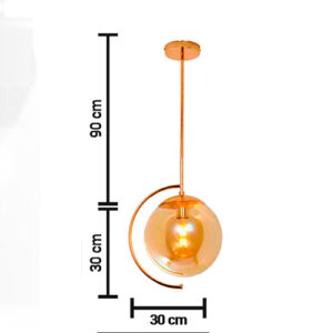 Luminária de Teto Pendente Globo com Arco