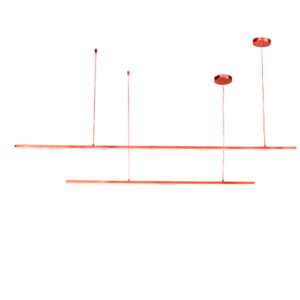 Luminária de Teto Pendente Linear Horizontal com LED Integrado