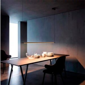 Luminária de Teto Pendente Linear Horizontal com LED Integrado