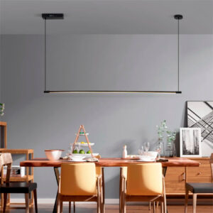 Luminária de Teto Pendente Linear Horizontal com LED Integrado