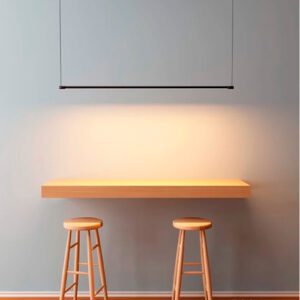 Luminária de Teto Pendente Linear Horizontal com LED Integrado