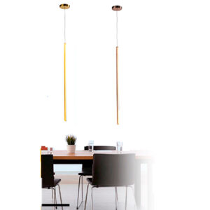 Luminária de Teto Pendente Linear Vertical com LED Integrado