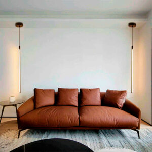 Luminária de Teto Pendente Linear Vertical com LED Integrado