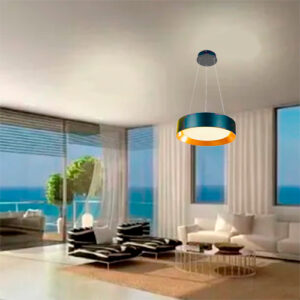 Luminária de Teto Pendente Plafon Redondo Esme com LED Integrado