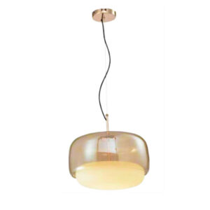 Luminária de Teto Pendente Redondo Globo Vidro com LED Integrado