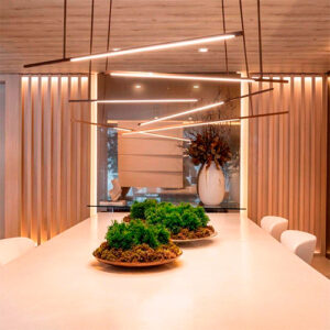 Luminária de Teto Pendente Tjas em Alumínio com LED Integrado