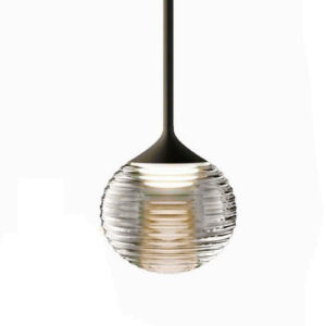 Luminária de Teto Pendente Vidro Ball com LED Integrado