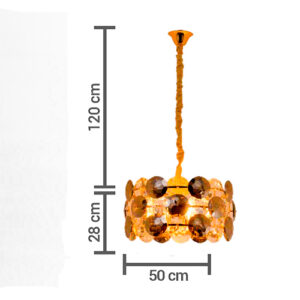 Luminária de Teto Pendente de Cristal Aragon