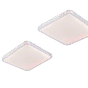 Luminária de Teto Plafon Quadrado Fret com LED Integrado