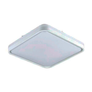 Luminária de Teto Plafon Quadrado Ponta Arredondada com LED Integrado