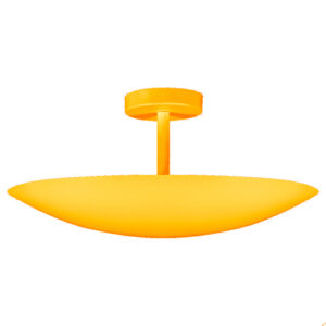 Luminária de Teto Plafon Rebatedor Curvo