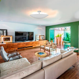 Luminária de Teto Plafon Rebatedor Curvo