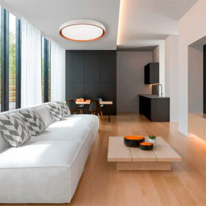 Luminária de Teto Plafon Redondo Muntada com LED Integrado