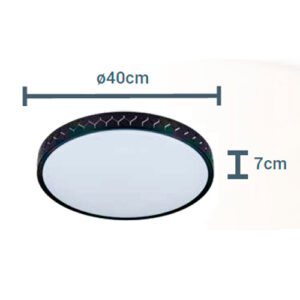 Luminária de Teto Plafon Redondo Scama com LED Integrado