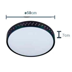 Luminária-de-Teto-Plafon-Redondo-Scama-com-LED-Integrado-Grande