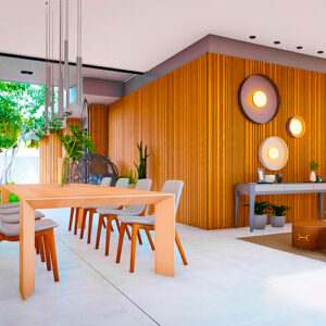 Plafon Arandela Plan 85cm vidro 21cm 7W