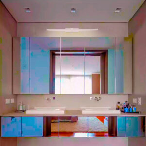 Luminária de Parede de Espelho Banheiro LED Integrado