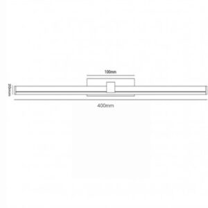 Luminária de Parede de Espelho LED Integrado