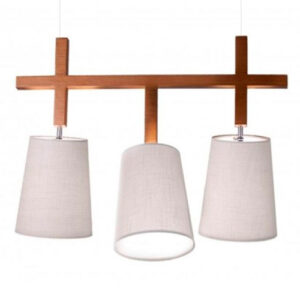 Luminária de Teto Pendente 3 Cúpulas Articuláveis