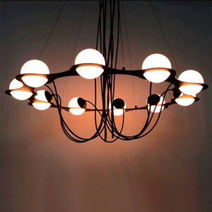 Luminária de Teto Pendente Bolas Leo LED Integrado