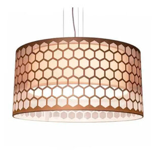 Luminária de Teto Pendente Colmeia Redonda