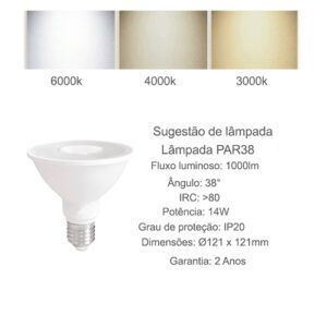 Sugestão de Lâmpada PAR30