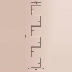 Luminária de Chão Coluna 6 Lâmpadas