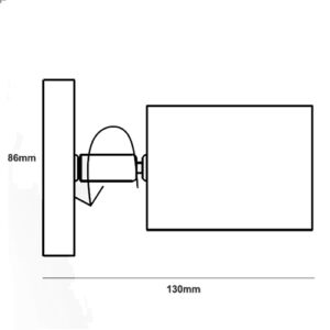 Luminária de Parede Arandela Articulada Dicroica