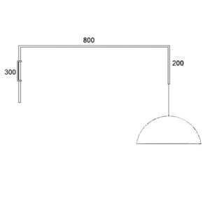 Luminária de Parede Arandela Cúpula Móvel Botija