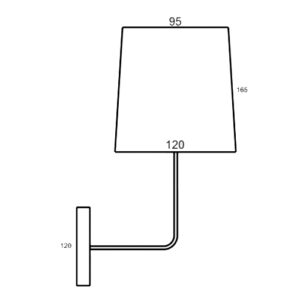 Luminária de Parede Arandela Cúpula Pequena