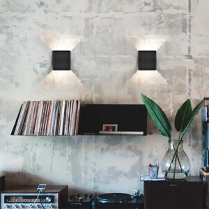 Luminária de Parede Arandela LED Integrado Retangular