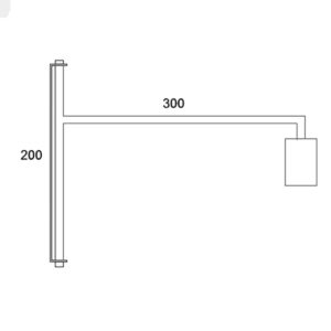 Luminária de Parede Arandela Longa