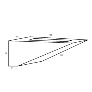 Luminária de Parede Arandela Luz Fixa Concha