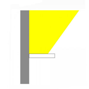 Luminária de Parede Arandela Retangular Luz Indireta